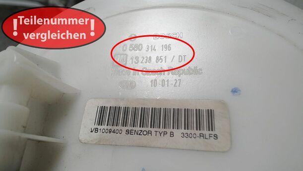 Foto: KRAFTSTOFFPUMPE eines Opel Astra Twin Top 1.8