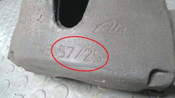 Foto: BREMSSATTEL VORN LINKS ( ATE ) eines Opel Astra Twin Top 1.8