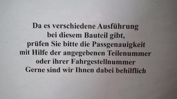 Foto: ANTRIEBSWELLE RECHTS eines Audi A3 1.6