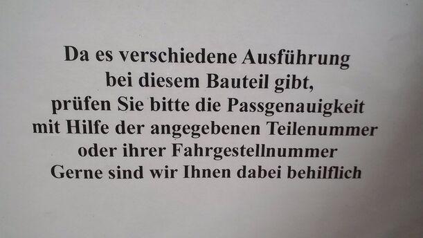 Foto: ACHSSCHENKEL VORN RECHTS eines Audi A3 1.6