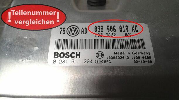 Foto: STEUERGERÄT DIESELEINSPRITZUNG/ MOTORSTEUERGERÄT eines VW Passat Variant 1.9 TDI