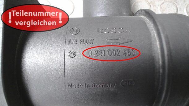 Foto: LUFTMASSENMESSER BOSCH eines VW Passat Variant 1.9 TDI