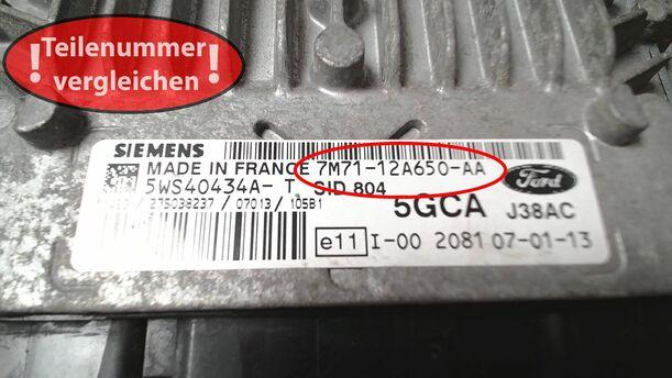 Foto: STEUERGERÄT DIESELEINSPRITZUNG/ MOTORSTEUERGERÄT eines Mazda 2 1.4 CD