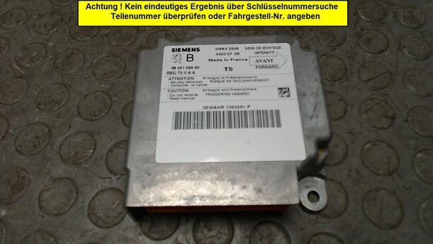 Foto: AIRBAGSTEUERGERÄT eines Peugeot 307 110