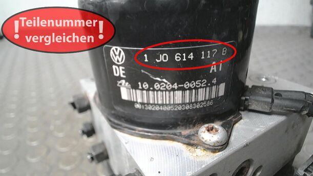 Foto: HAUPTBREMSAGGREGAT ABS eines VW Golf 1.4