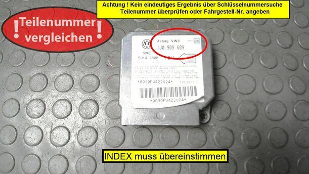 Foto: STEUERGERÄT AIRBAG eines VW Golf 1.4