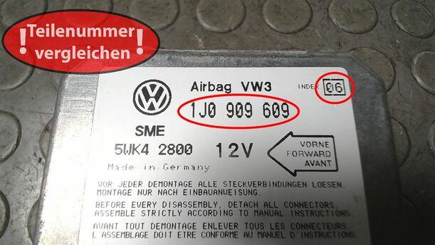 Foto: STEUERGERÄT AIRBAG eines VW Golf 1.4