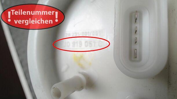 Foto: KRAFTSTOFFPUMPE eines VW Golf 1.4 GLX