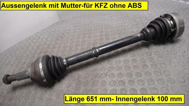 Foto: ANTRIEBSWELLE LINKS eines Audi 100