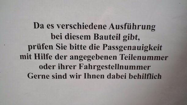 Foto: ANTRIEBSWELLE LINKS eines VW Golf 1.4