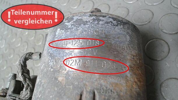 Foto: ANLASSER / STARTER  BOSCH eines Ford Galaxy TDI Business
