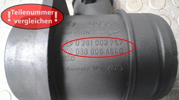 Foto: LUFTMASSENMESSER ( BOSCH ) eines Ford Galaxy TDI Business
