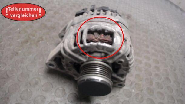 Foto: LICHTMASCHINE 120 Ampere BOSCH (BESCHÄDIGT) eines Opel Corsa 1.4 16V Business