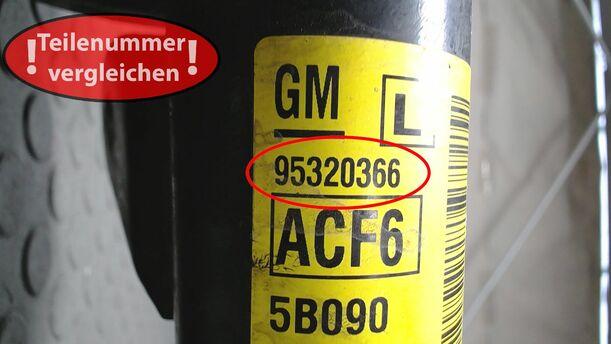 Foto: FEDERBEIN VORN LINKS eines Opel Mokka 1.4 Turbo ecoFLEX Start/Stop Business