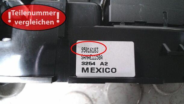 Foto: SCHALTER WARNBLINKANLAGE/ WARNBLINKSCHALTER eines Opel Mokka 1.4 Turbo ecoFLEX Start/Stop SX