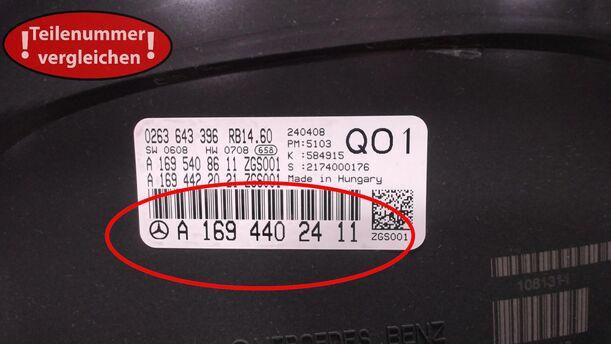 Foto: TACHEINHEIT eines Mercedes-Benz B 180 CDI SX