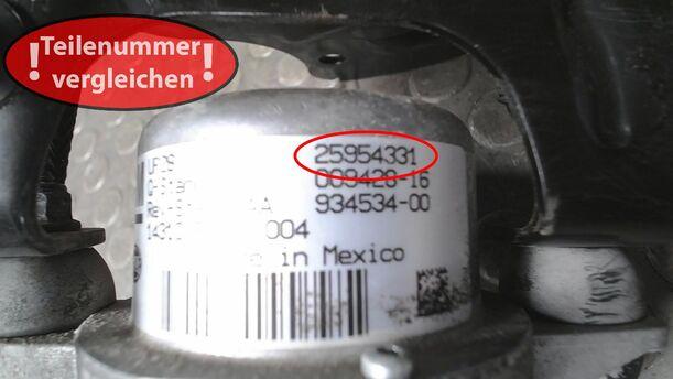 Foto: VAKUUMPUMPE/ UNTERDRUCKPUMPE BREMSANLAGE eines Opel Mokka 1.4 Turbo ecoFLEX Start/Stop SX