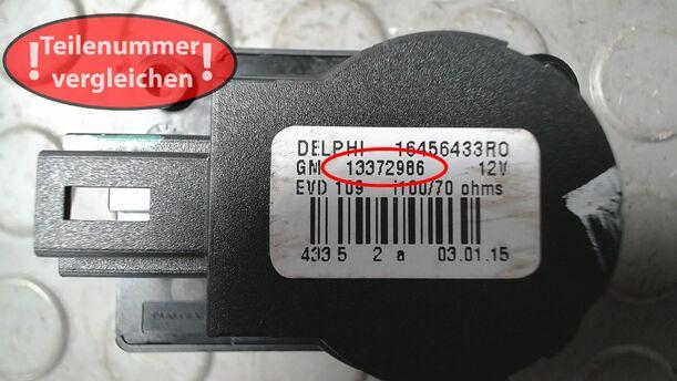 Foto: STELLMOTOR UMLUFTKLAPPE eines Opel Mokka 1.4 Turbo ecoFLEX Start/Stop SX