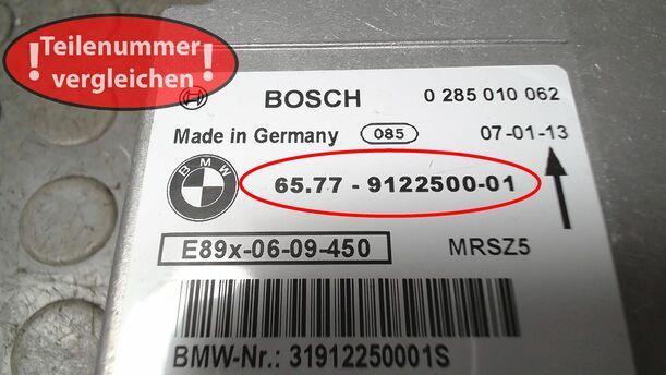 Foto: STEUERGERÄT AIRBAG/ AIRBAGSTEUERGERÄT eines BMW 116i SX