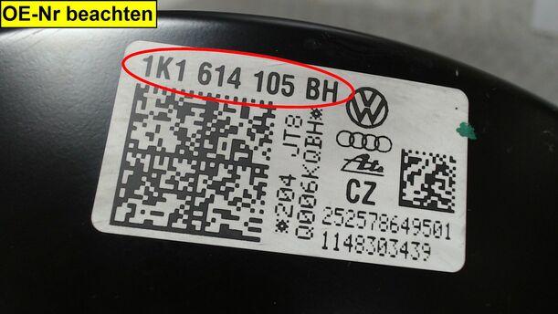 Foto: BREMSKRAFTVERSTÄRKER eines VW Golf Plus 1.9 TDI