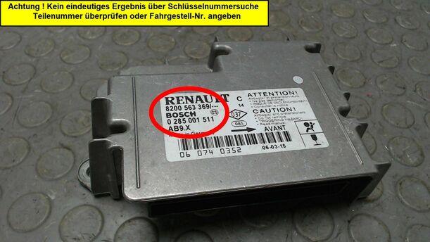 Foto: AIRBAGSTEUERGERÄT eines Renault Clio 1.5 dCi