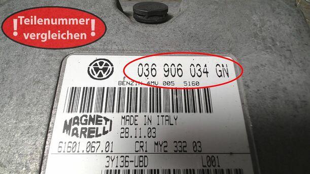 Foto: STEUERGERÄT EINSPRITZUNG/ MOTORSTEUERGERÄT eines Skoda Fabia 1.4 16V