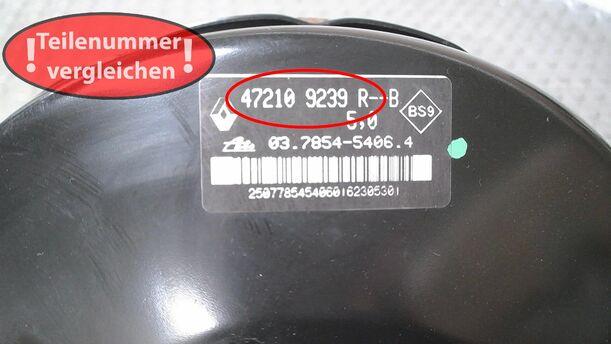 Foto: BREMSKRAFTVERSTÄRKER ( ATE ) eines Dacia Sandero 1.2 16V