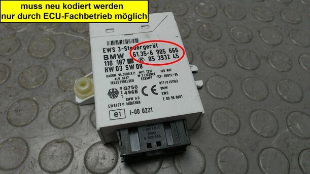 Foto: STEUERGERÄT WEGFAHRSPERRE eines BMW 316i