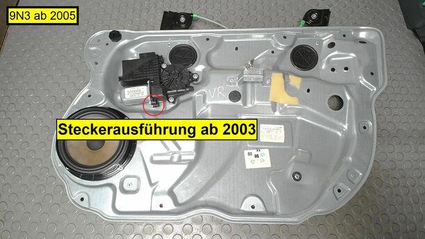 Foto: FENSTERHEBER ELEKTRISCH VORN RECHTS ( FACELIFT / 4/5 TÜRER ) eines VW Polo 1.4
