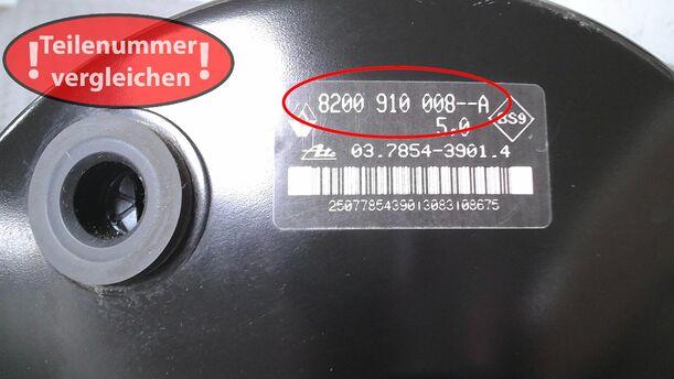 Foto: BREMSKRAFTVERSTÄRKER eines Renault Twingo 1.2 LEV 16V 75