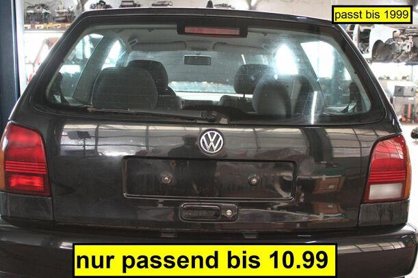 Foto: HECKKLAPPE / HECKDECKEL ( BIS 1999 ) eines VW Polo 60 Cup