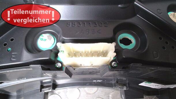 Foto: TACHOEINHEIT ( ENTHEIRATET ) eines Opel Meriva 1.6 16V Cup