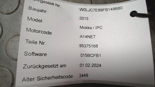 Foto: TACHOEINHEIT ( ENTHEIRATET ) eines Opel Mokka 1.4 Turbo ecoFLEX Start/Stop Cup