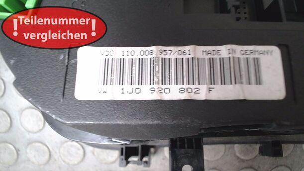 Foto: TACHOEINHEIT eines VW Golf 1.9 TDI Cup