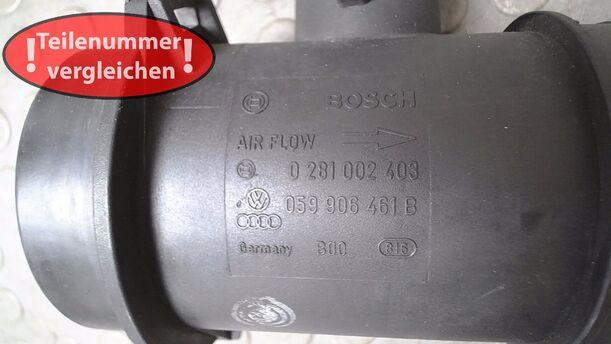 Foto: LUFTMASSENMESSER ( BOSCH ) eines Audi A4 Avant 2.5 TDI quattro