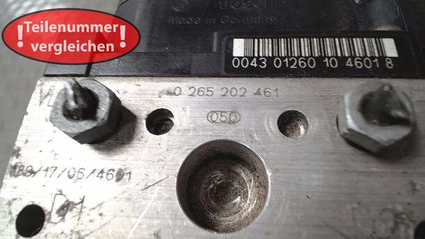Foto: HAUPTBREMSAGGREGAT ABS eines Mercedes-Benz A 140
