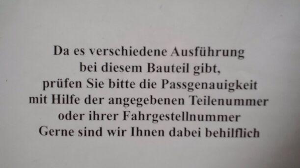Foto: ANTRIEBSWELLE RECHTS ( SCHALTGETRIEBE ) eines Mercedes-Benz A 140