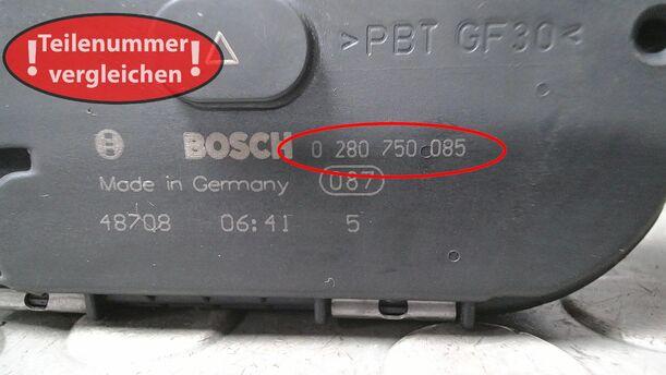 Foto: DROSSELKLAPPENSTUTZEN/ DROSSELKLAPPE ( BOSCH ) eines Peugeot 206 CC 110