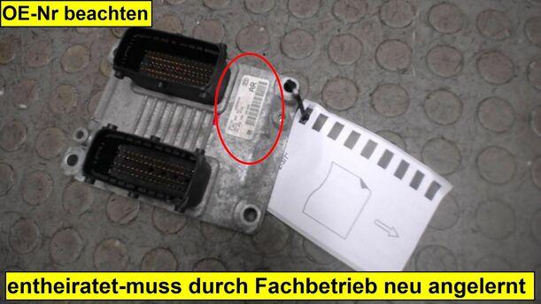 Foto: STEUERGERÄT EINSPRITZUNG (ENTHEIRATET) eines Opel Corsa 1.0 12V