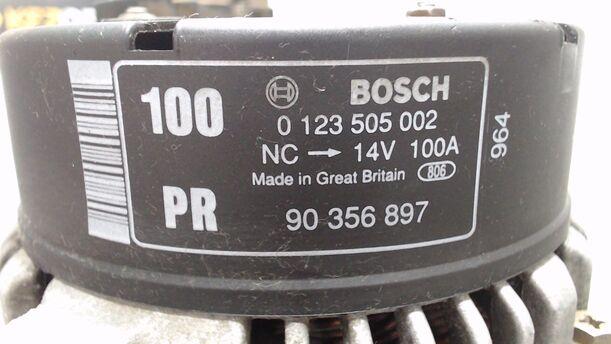 Foto: LICHTMASCHINE  ( 100 A ) eines Opel Vectra 1.6