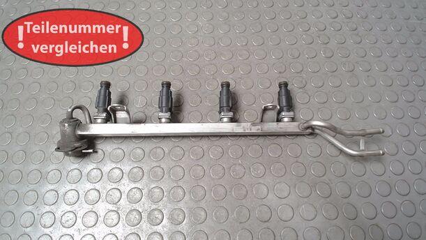 Foto: VERTEILERROHR/ EINSPRITZDÜSEN eines VW Polo 1.8 GLXi