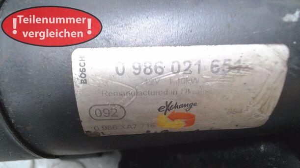 Foto: ANLASSER / STARTER (ZUBEHÖR) eines Citroen Berlingo 1.6 HDI Fun