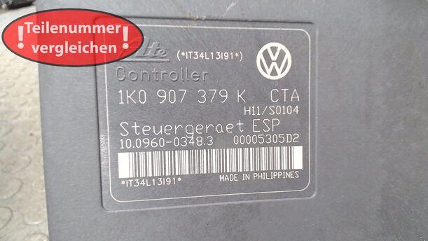 Foto: HAUPTBREMSAGGRAGAT ABS eines VW Golf 1.9 TDI Attraction