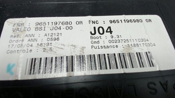 Foto: BODYCONTROLMODUL eines Peugeot 307 110 Attraction