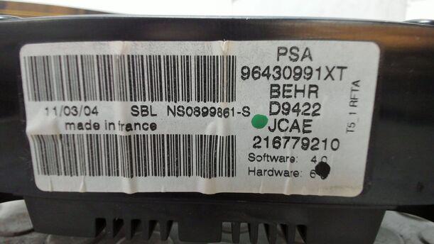 Foto: HEIZUNGSBETÄTIGUNG eines Peugeot 307 110 Attraction