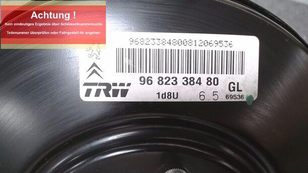 Foto: BREMSKRAFTVERSTÄRKER ( TRW ) eines Peugeot 207 120 Special