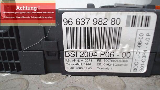 Foto: SICHERUNGSKASTEN ZENTRALELEKTRIK eines Peugeot 207 120 Special