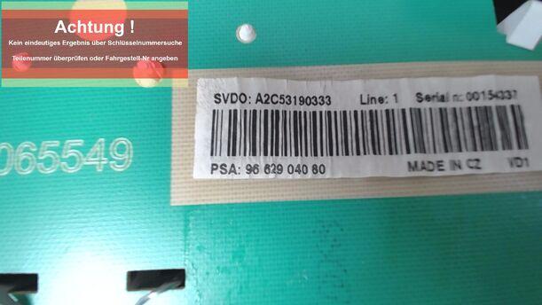 Foto: TACHOEINHEIT eines Peugeot 207 120 Special