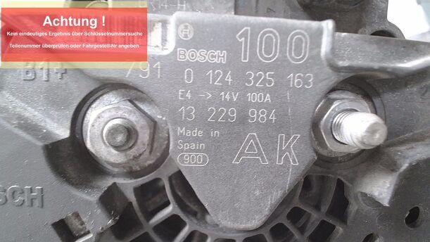 Foto: LICHTMASCHINE eines Opel Astra 1.6 Caravan Special