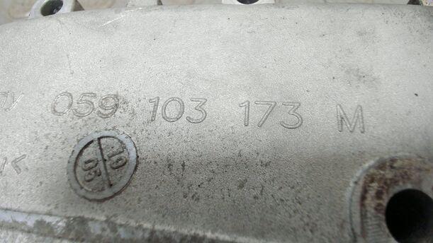 Foto: DICHTFLANSCH KURBELWELLENGEHÄUSE eines Audi A6 Avant 2.7 TDI DPF